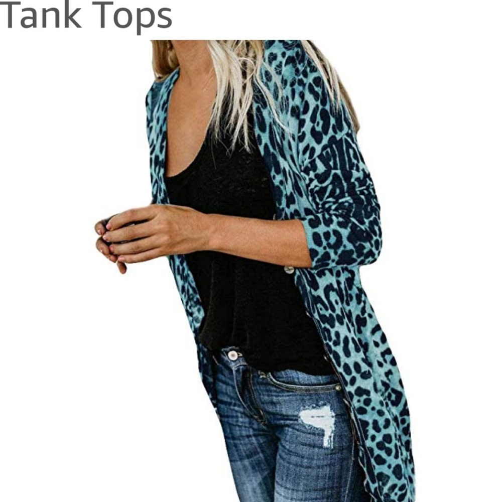 Leopard Long Sleeve  Duster